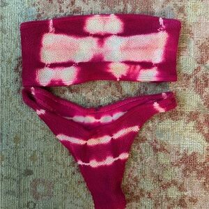 Pink tie dye Bond-Eye bikini set!